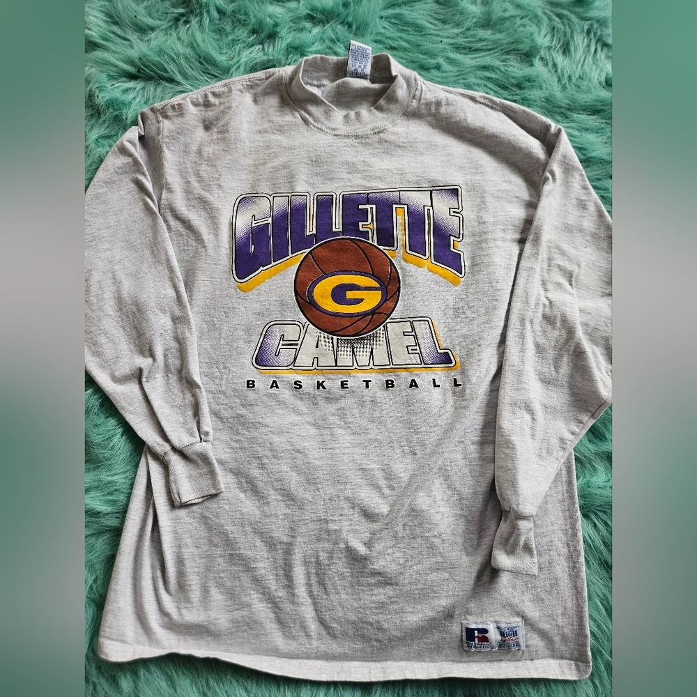 Vintage Gillette Camels Basketball Shirt Size XXL